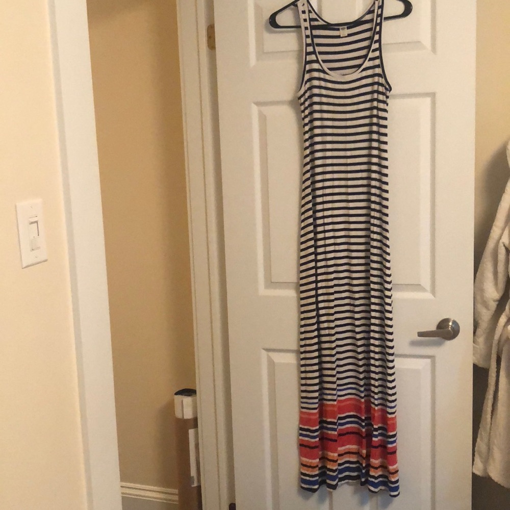 Maxi striped old navy maternity dress